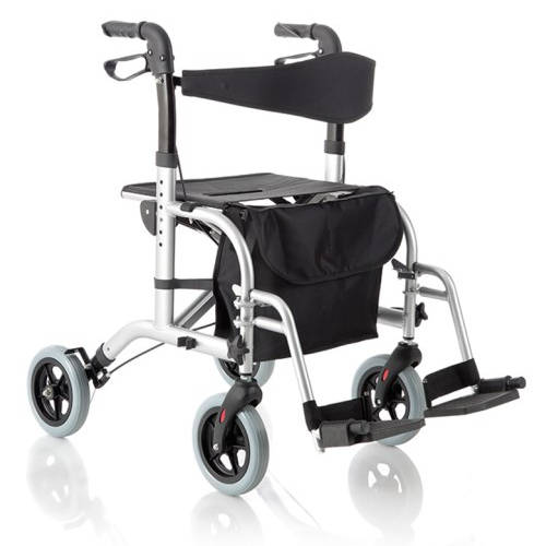 Rollator Pieghevole In Alluminio Doppia Funzione